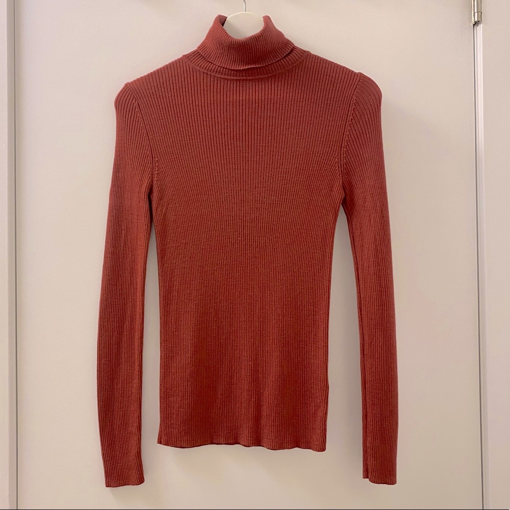 Uniqlo Extra Fine Merino Ribbed Turtleneck Sweater